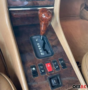 Mercedes S Class Gear Shift Knob - Omac - Automatic - Walnut - '86-'91 Mercedes S Class Gear Shift Knob - Omac - Automatic - Walnut - '86-'91
